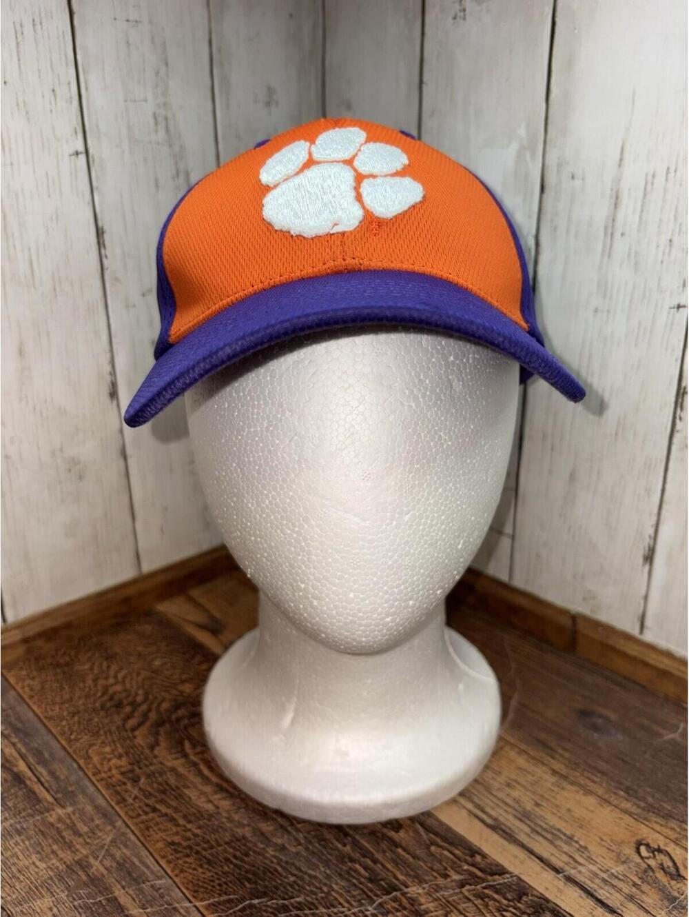 Clemson Tigers Hat Cap Strap Back Mens Purple Adjustable NCAA Football Casual